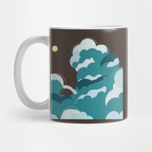 Clouds at night illustration Mug